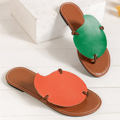 Summer Outdoor Personalized Flat Slippers For Women Flip Flops Shoes