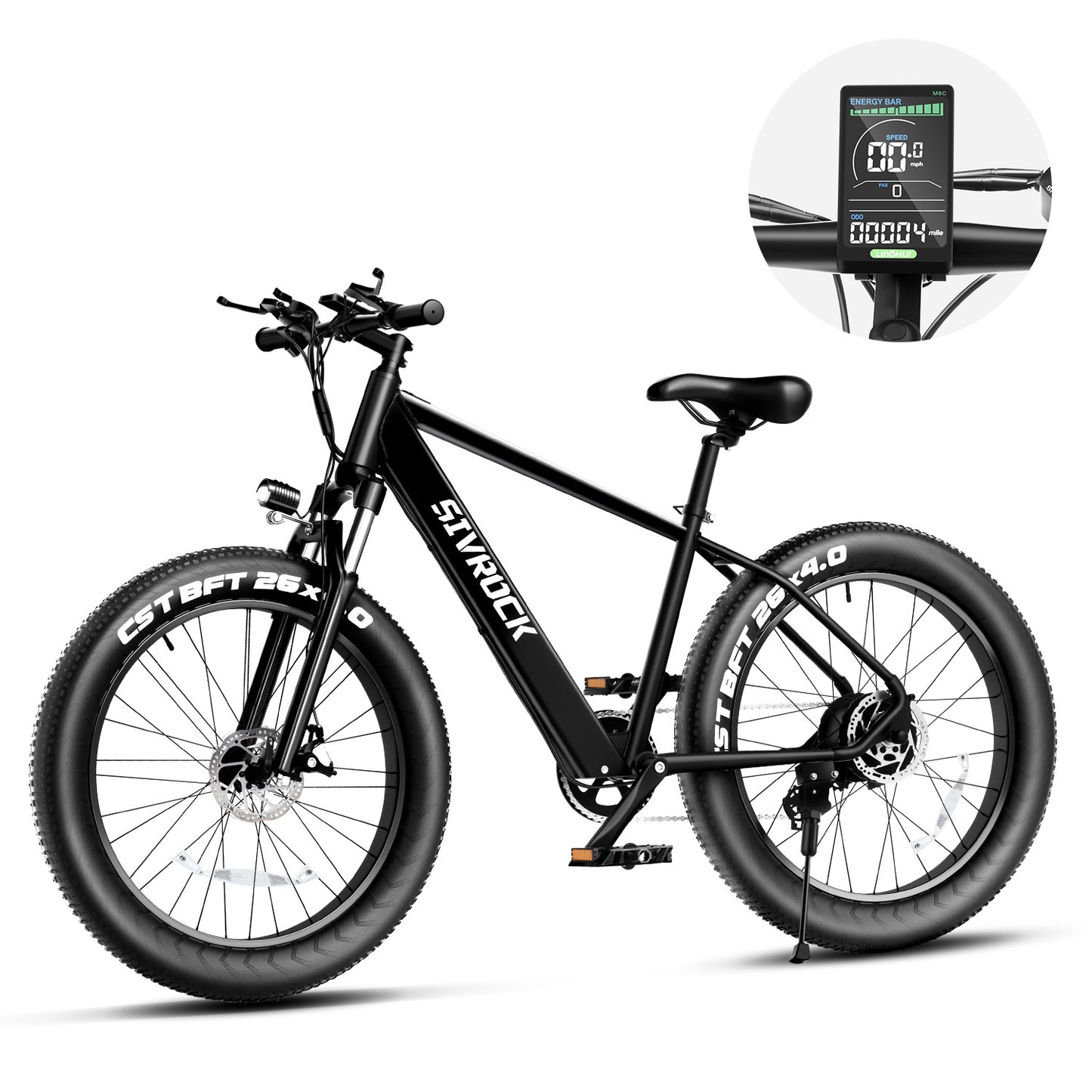 Professional Electric Bike For Adults, 26 X 4.0 Inches Fat Tire Electric Mountain Bicycle