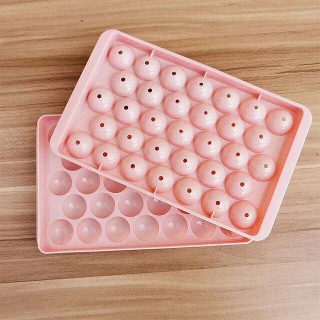 33 Ice Boll PP Mold Frozen Whiskey Ice Cube Tray Box