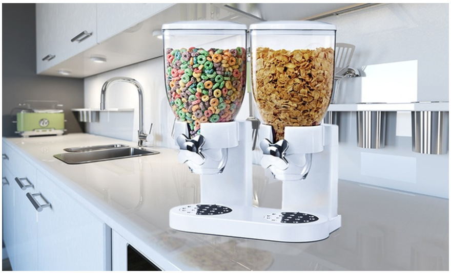 Multipurpose dispenser for cereal and treats