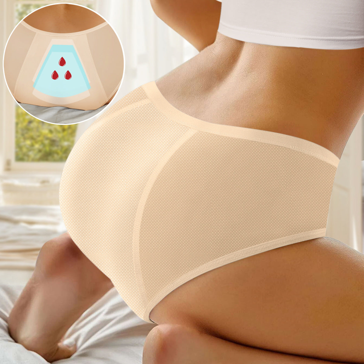 Women's High Waist Physiological Pants