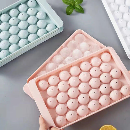 33 Ice Boll PP Mold Frozen Whiskey Ice Cube Tray Box