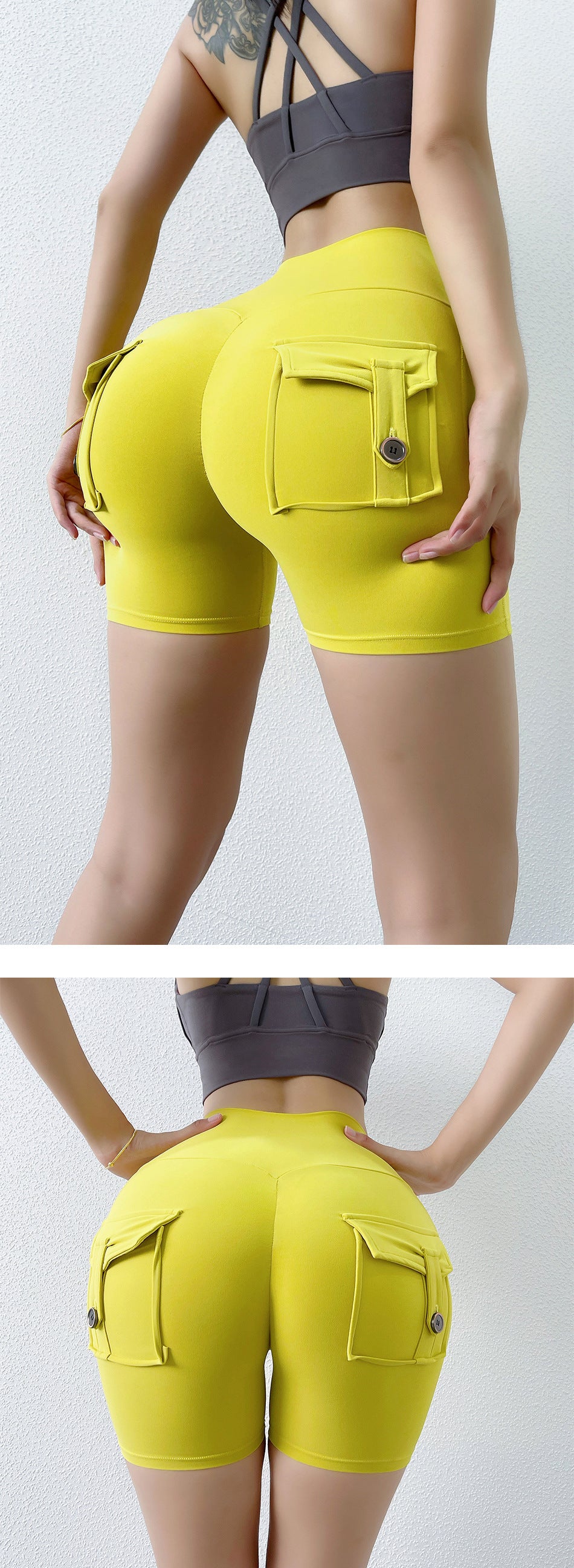 Nude Feel Pocket Shorts Yoga Pants