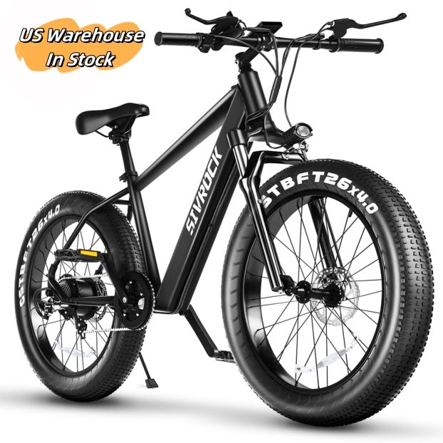 Professional Electric Bike For Adults, 26 X 4.0 Inches Fat Tire Electric Mountain Bicycle