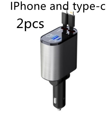 Fast Charging Car Cigarette Lighter USB And TYPE-C Adapter