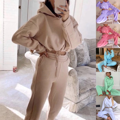 Jogging Suits For Women 2 Piece Sweatsuits Tracksuits Sexy Long Sleeve Hoodie Casual Sportswear