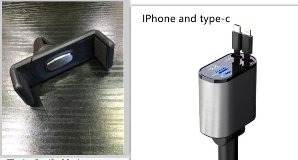 Fast Charging Car Cigarette Lighter USB And TYPE-C Adapter