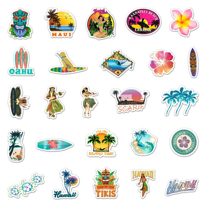 Outdoor Hawaii Surfing Stickers