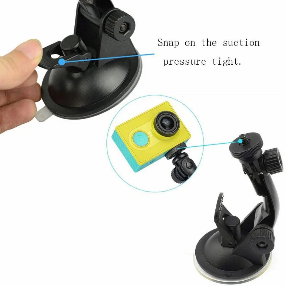 Glass Suction cup action camera sport