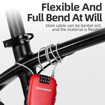 ROCKBROS Telescopic Bicycle Lock Anti-theft bike