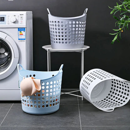 Dirty Laundry Basket Plastic Dirty Clothes Basket Clothes Storage Basket Bathroom Laundry Basket Toys Sundries Storage Basket