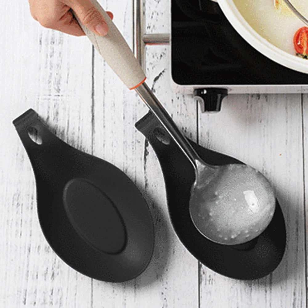 1Pc Silicone Insulation Spoon Shelf Heat Resistance