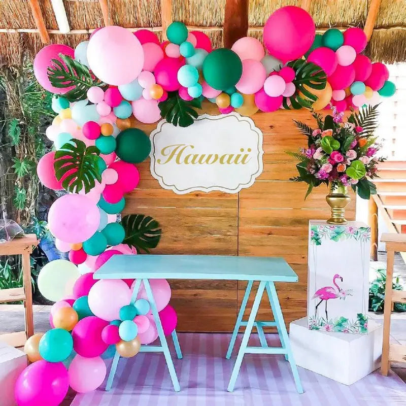 Tropical Hawaiian Balloon Garland Arch Kit Balloon