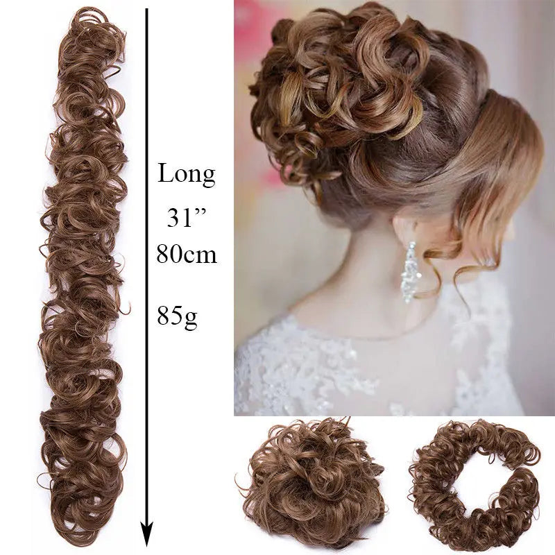 High Temperature Fiber Natural Fake Hair