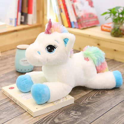 Large Cute Cartoon Unicorn Plush Toys Stuffed Animal Horse Pillow