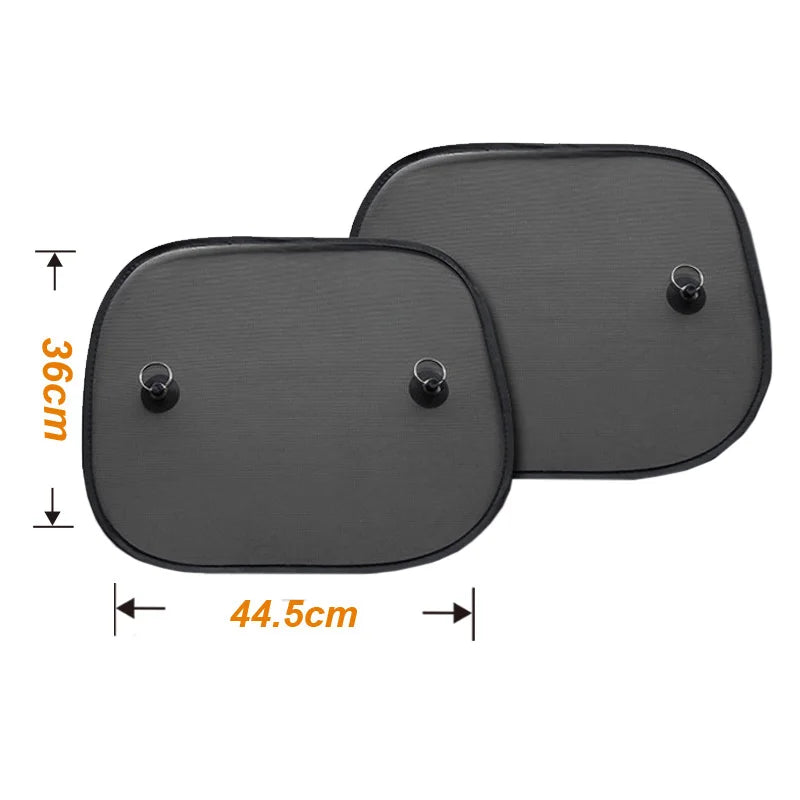 Super Quality 2pcs Black Side Car Sun Shades