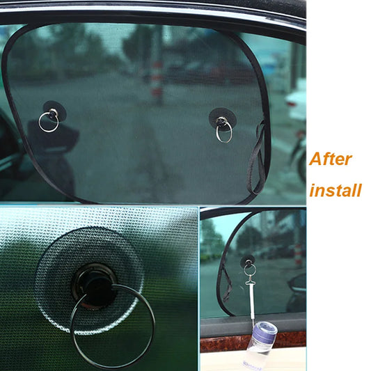 Super Quality 2pcs Black Side Car Sun Shades