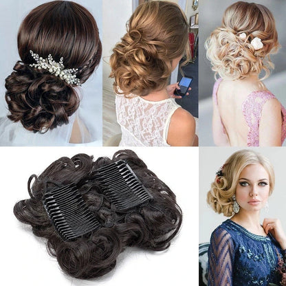 Cover Hairpiece Extension Hair Bun