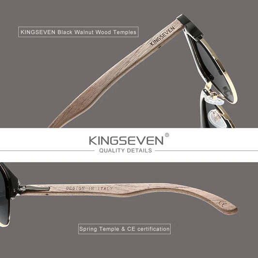 KINGSEVEN 100% Polarized Vintage Men