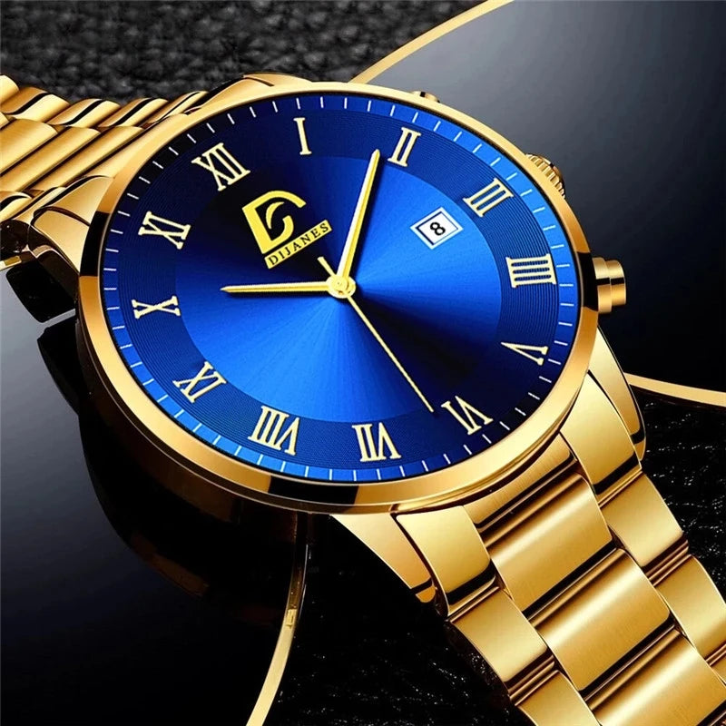 Fashion Mens Watches Luxury Stainless steel