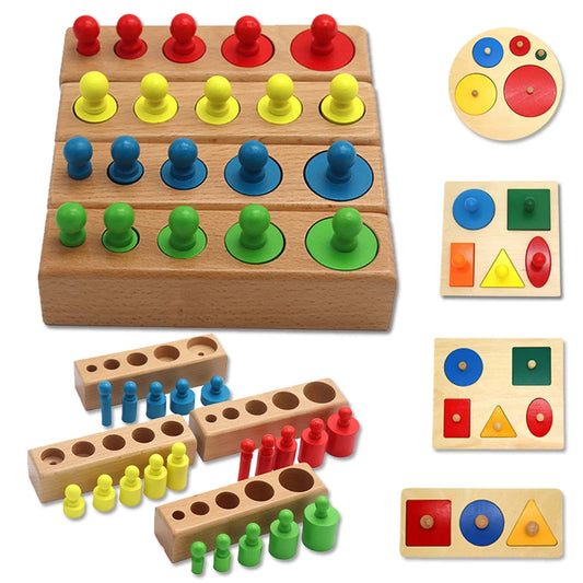 Kids Wooden Puzzles Toys Memory Match Stick