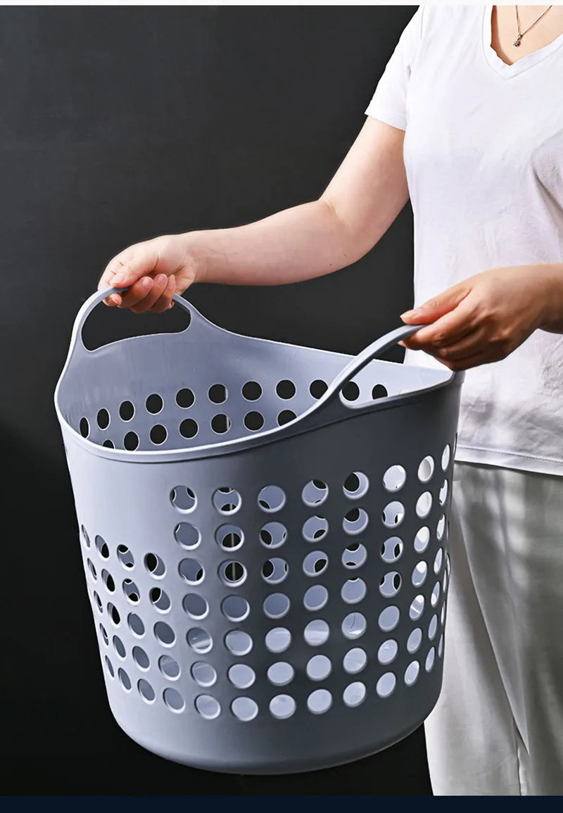 Dirty Laundry Basket Plastic Dirty Clothes Basket Clothes Storage Basket Bathroom Laundry Basket Toys Sundries Storage Basket