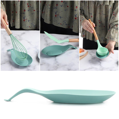 1Pc Silicone Insulation Spoon Shelf Heat Resistance