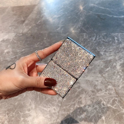 Creative Crystal Diamonds Cigarette Case Thin