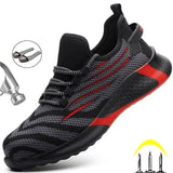 Men Work Safety Shoes Anti-puncture Working Sneakers