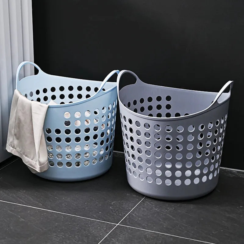 Dirty Laundry Basket Plastic Dirty Clothes Basket Clothes Storage Basket Bathroom Laundry Basket Toys Sundries Storage Basket