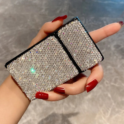 Creative Crystal Diamonds Cigarette Case Thin