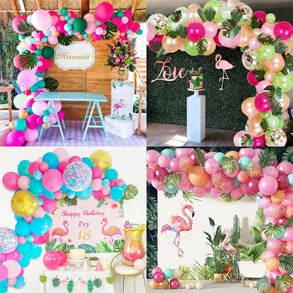 Tropical Hawaiian Balloon Garland Arch Kit Balloon