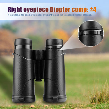 SVBONY SA202 Telescope 10X42 Binoculars Professional Roof Prism Powerful Camping Equipment for Travel Outdoor Survival