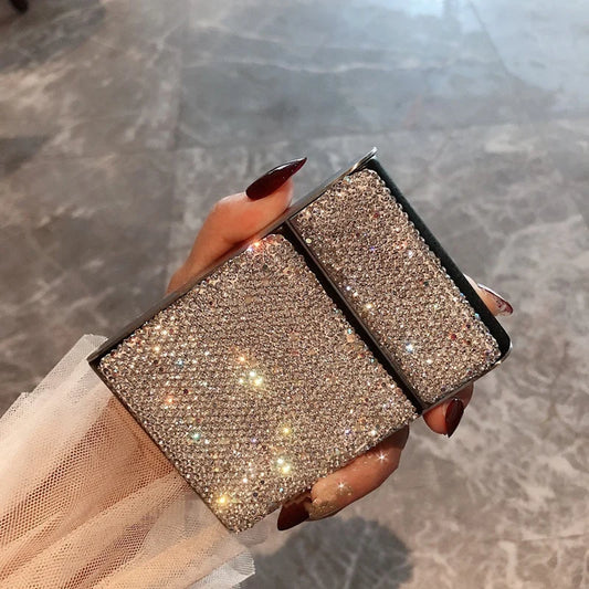 Creative Crystal Diamonds Cigarette Case Thin