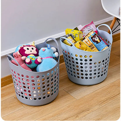 Dirty Laundry Basket Plastic Dirty Clothes Basket Clothes Storage Basket Bathroom Laundry Basket Toys Sundries Storage Basket