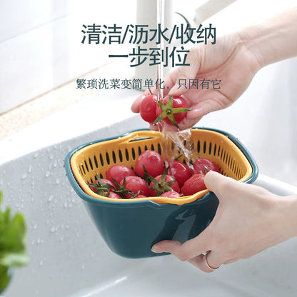 Drain Basket Kitchen Storage Multifunctional