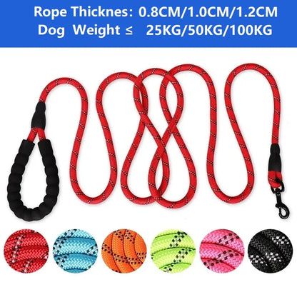 Strong Dog Leashes with Soft Cushion Handle