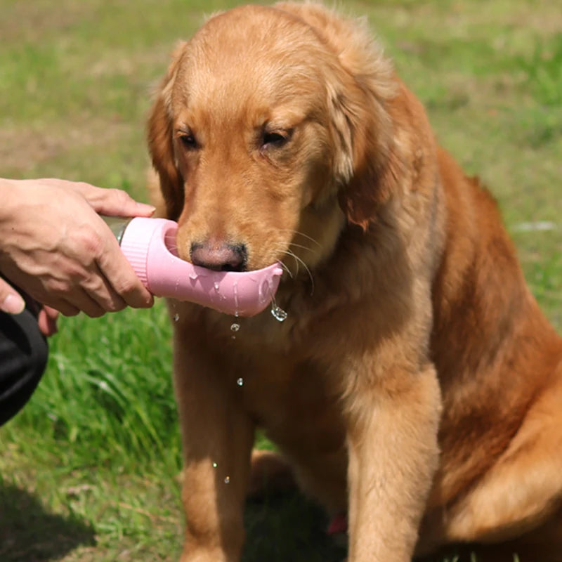 2 In 1 Portable Dog Water Bottle Dispenser