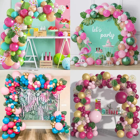 Tropical Hawaiian Balloon Garland Arch Kit Balloon