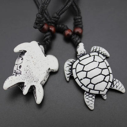 Turtle necklace for women men yak bone tortoise Hawaiian tribal