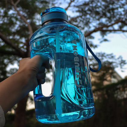 3 Liter Water Bottles with Times to Drink Motivational