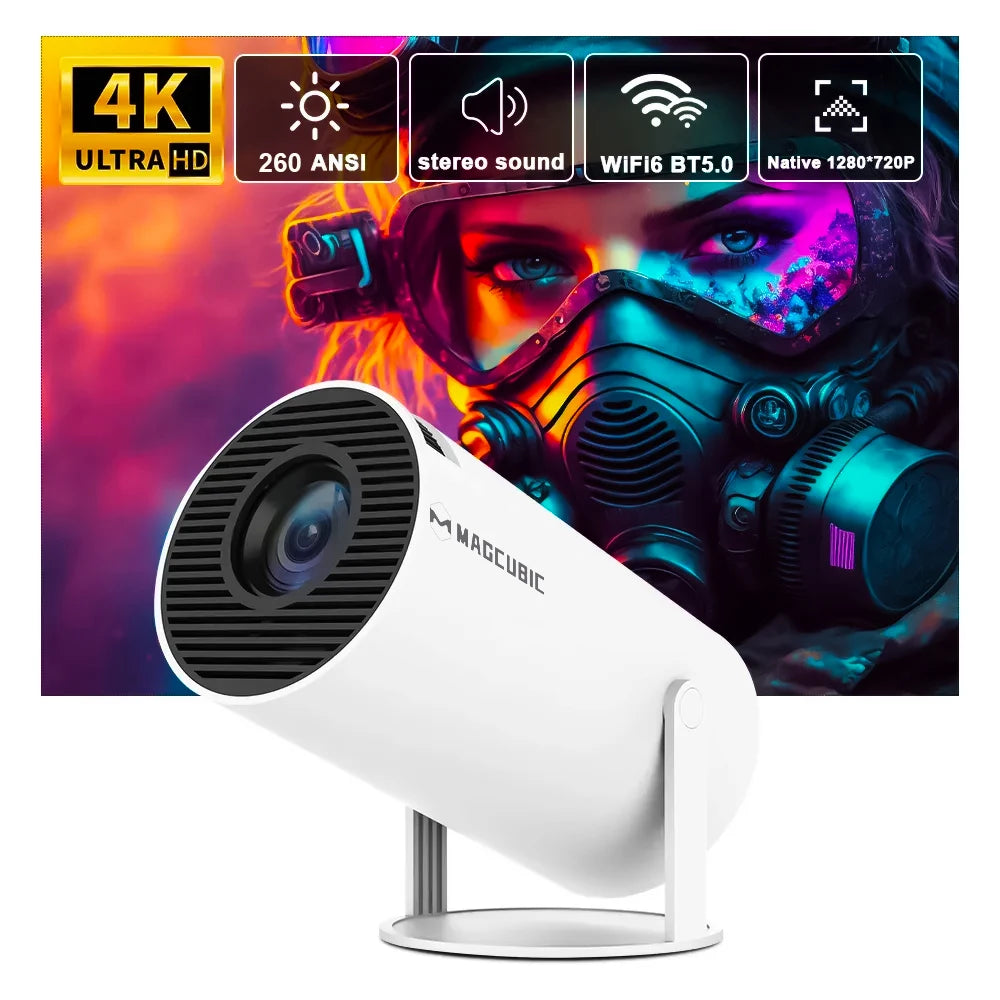 Transpeed Projector 4K Android 11 HY300 Dual Wifi6 260ANSI