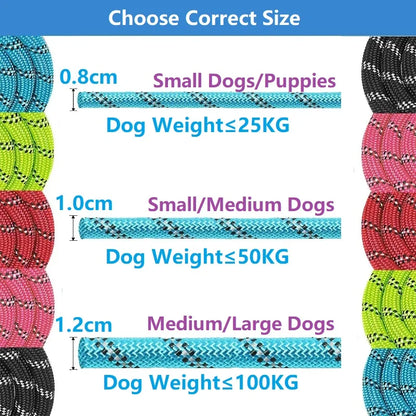 Strong Dog Leashes with Soft Cushion Handle