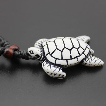 Turtle necklace for women men yak bone tortoise Hawaiian tribal