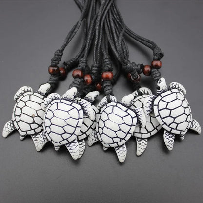 Turtle necklace for women men yak bone tortoise Hawaiian tribal