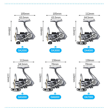 Mavllos Spinning Fishing Reel 2000 - 7000 Ultralight Max Drag 15kg 5.2:1 Surfcasting Spinning Reel Saltwater Jigging Reels