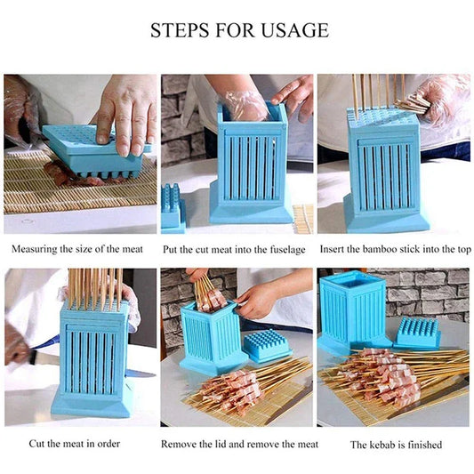 BBQ Meat Skewer Maker Wear Meat String Lamb