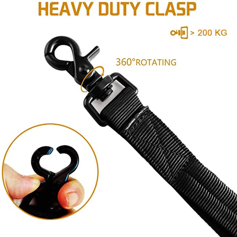 2 Handle Dog Training Leash Tactical Bungee Pet Leash