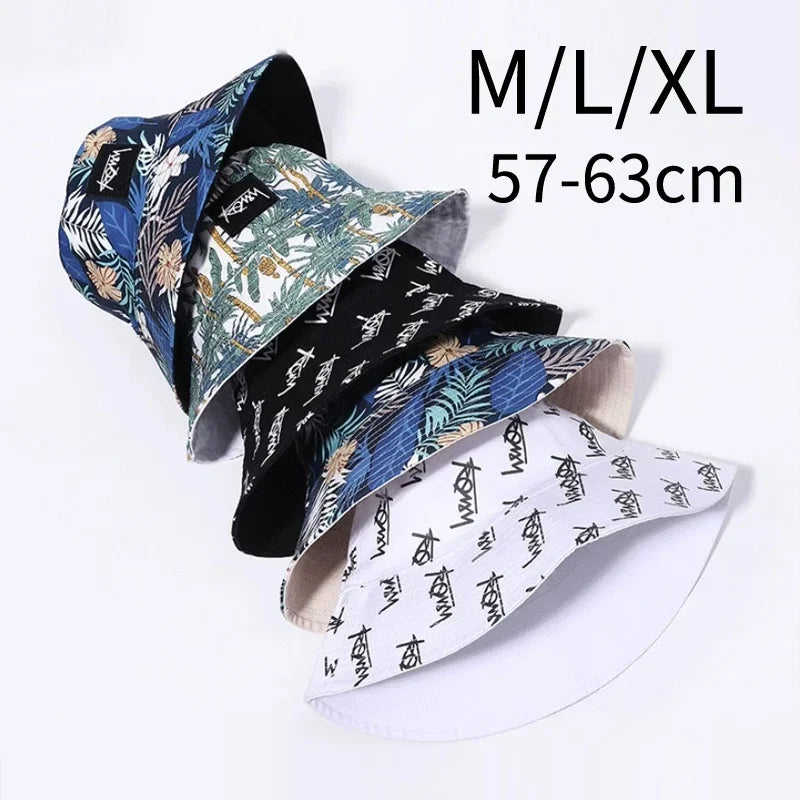 Summer Big Head Letter Bucket Hat