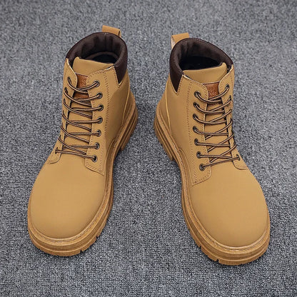 Men High-top Boots Quality Suede Leather Men Boots